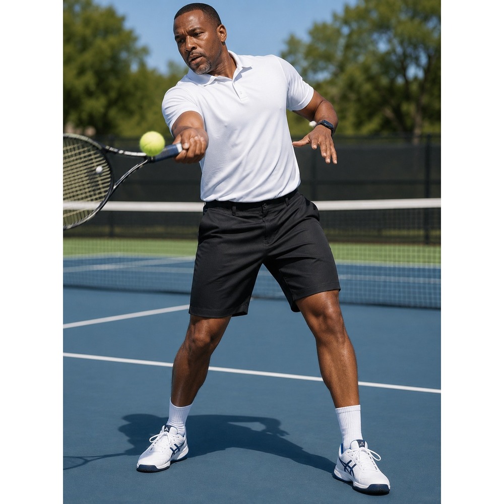Grand Slam Performance Mens Golf Shorts Black Stretch 360 Active Waistband 42